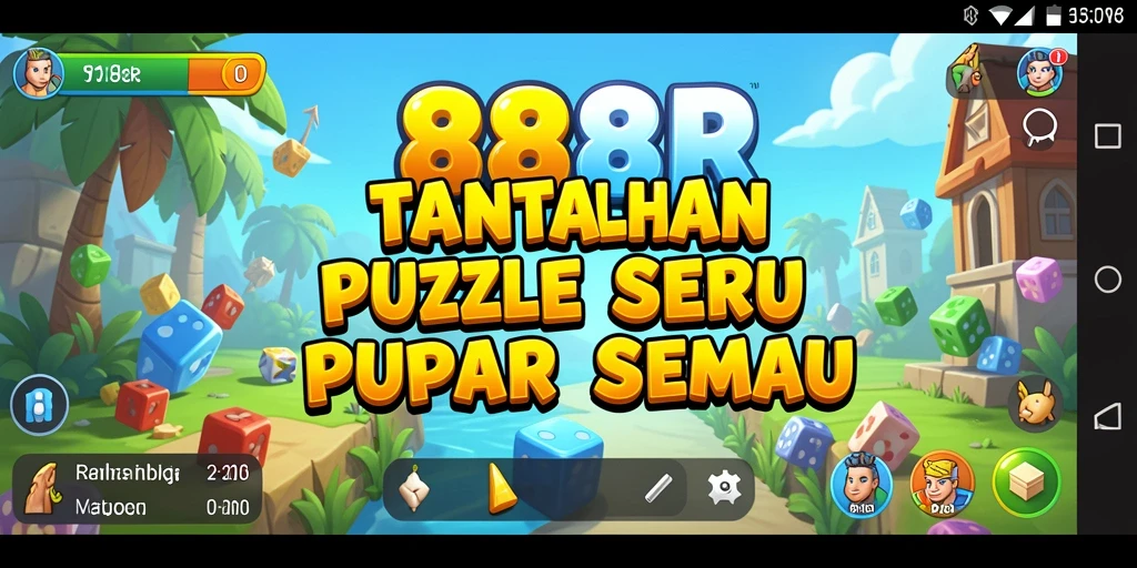 Screenshot utama 888R menampilkan gameplay seru penuh tantangan Puzzle.