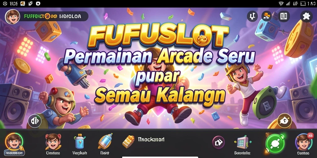 Screenshot FUFUSLOT menampilkan gameplay yang menarik dalam mode Arcade.