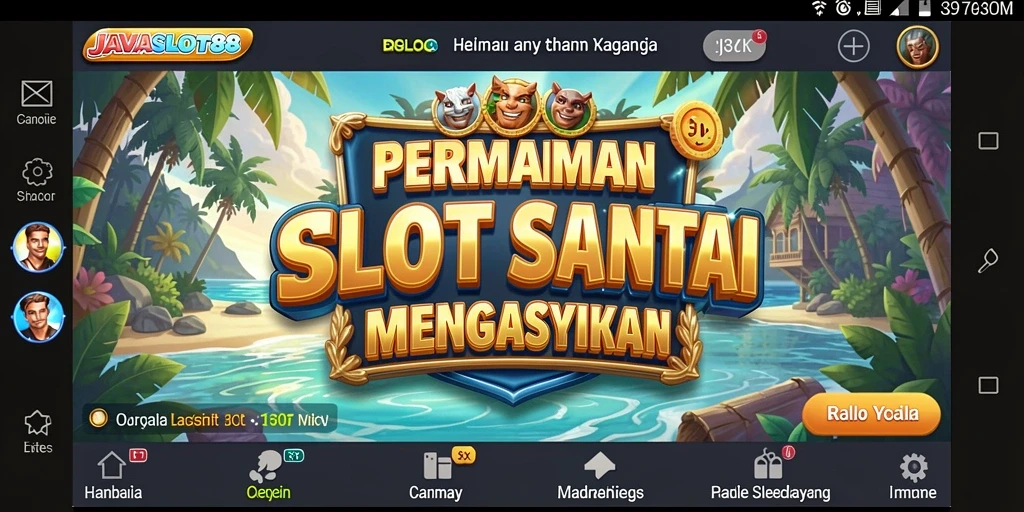Tampilan gameplay <strong>JAVASLOT88</strong> yang seru dan penuh warna.