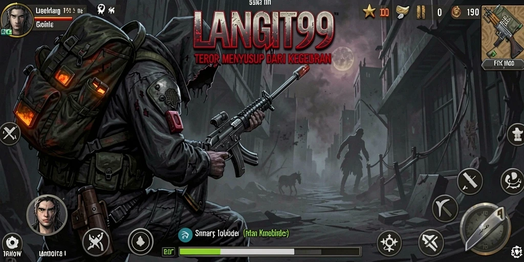 Gameplay HORROR menegangkan dengan atmosfer yang gelap.