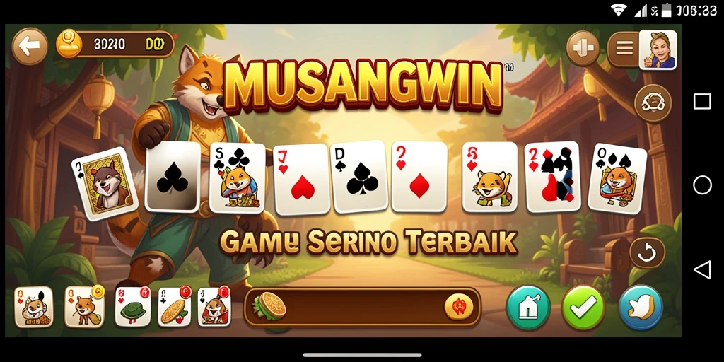 Tampilan menarik dari gameplay Domino di MUSANGWIN.