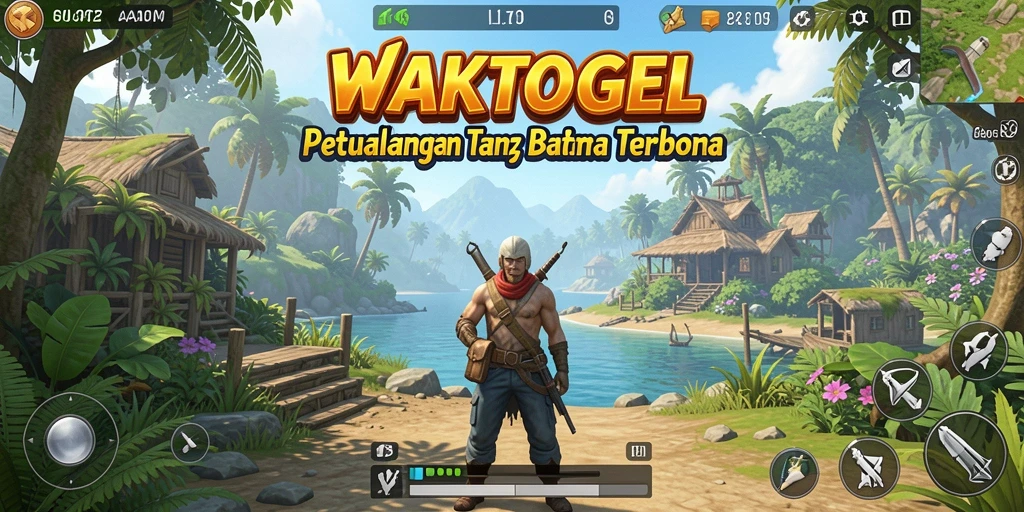 Tampilan aksi seru dalam WAKTOGEL di dunia terbuka.
