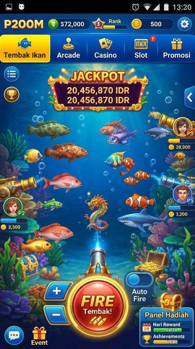 Screenshot aplikasi p200m menampilkan antarmuka yang menarik dan mudah digunakan.
